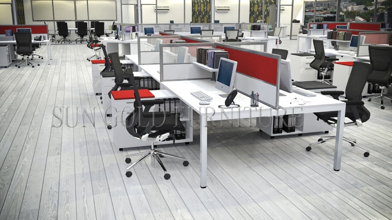 Open Space Design Office Workstation, Office Desking Use Cabinet Partition (SZ-WS153)
