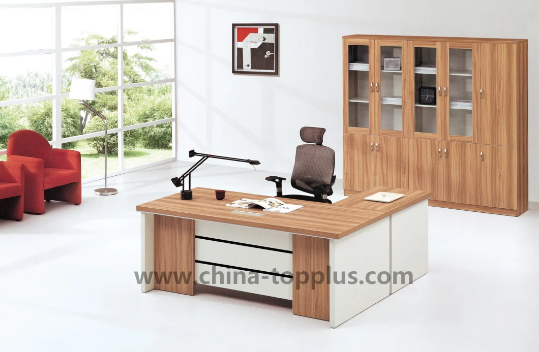 Modern Office Furniture White Melamine Manager Office Table (M-T1806)