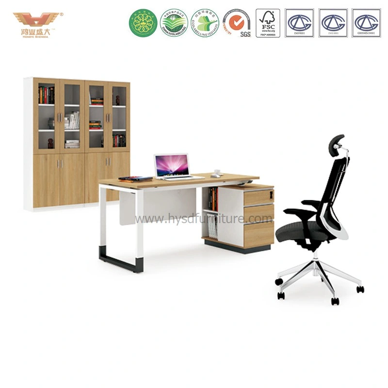 Modern Office Workstation Partition Cubicles with Side Cabinet (H90-0214)