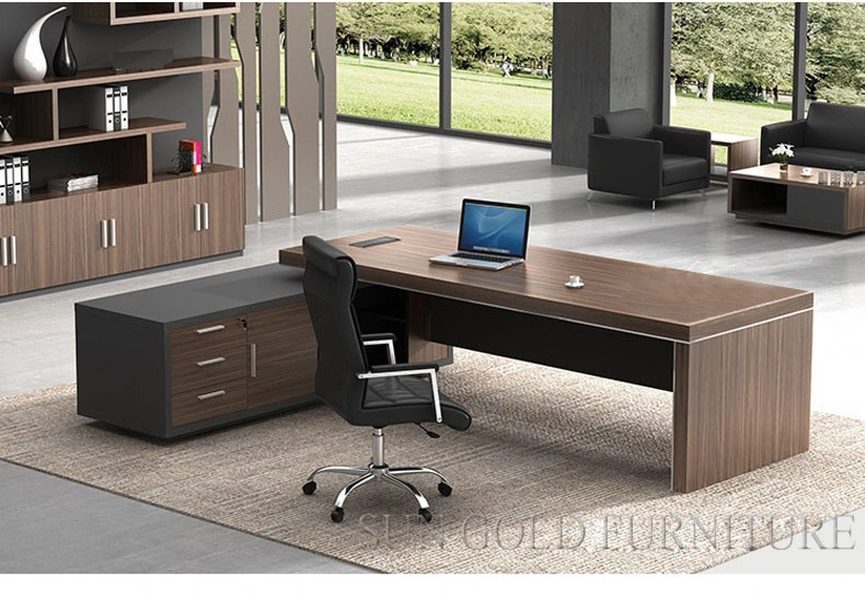 Luxury Foshan Custom CEO Table Office Wooden Table Executive Desk Modern Office Furniture
