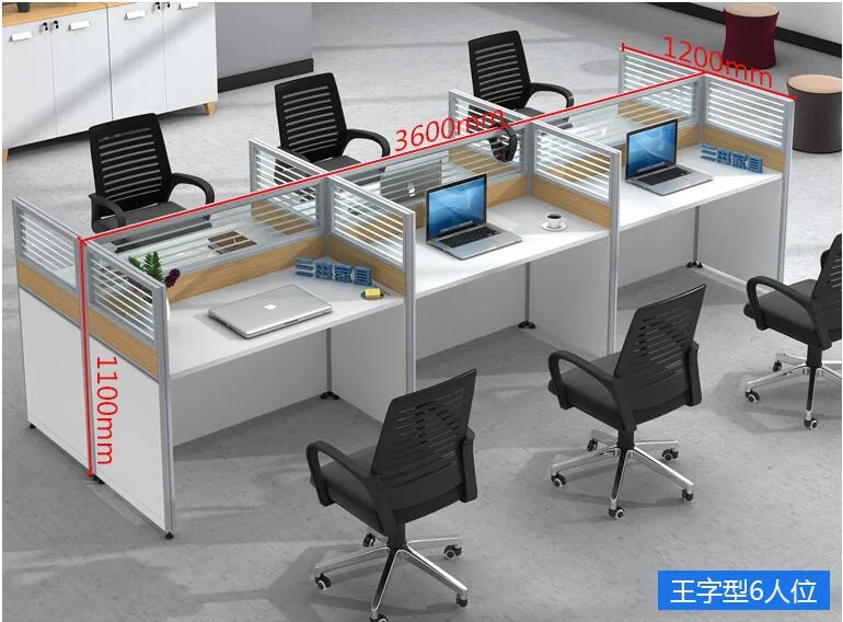 Modern Office Furniture Simple Glass Office Workstation Cubicles