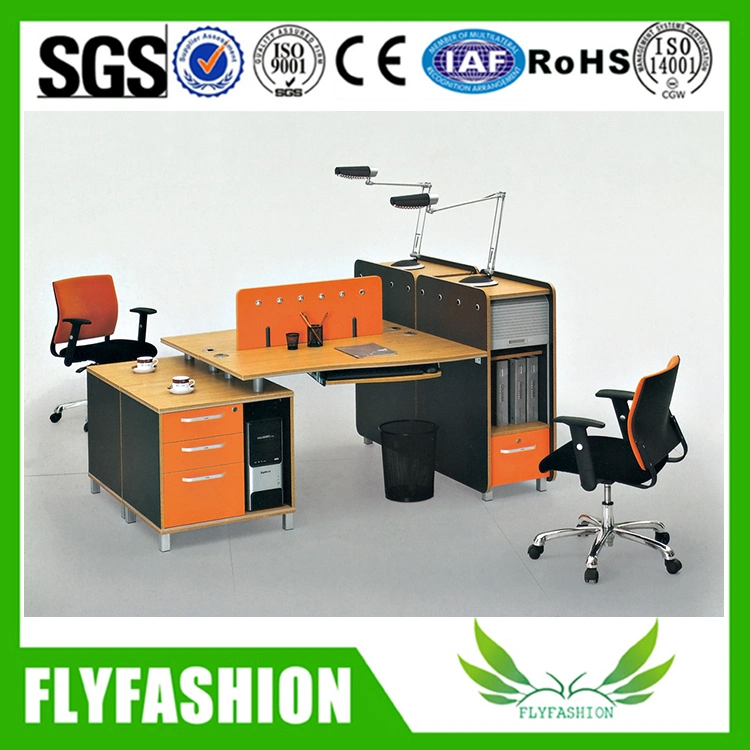 Fashion Workstation Melamine Board Office Desk for 2 Persons (OD-65)