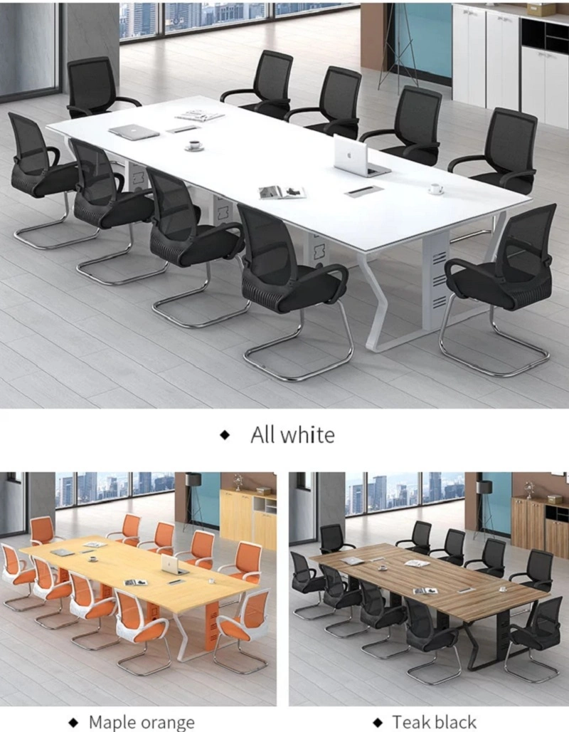 Office Furniture Steel Frame Simple Meeting Conference Room Tables
