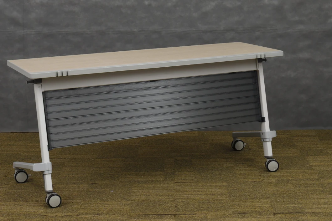 Modern Office Furniture Folding Wooden Office Meeting Training Desk School Hotel Flip Table