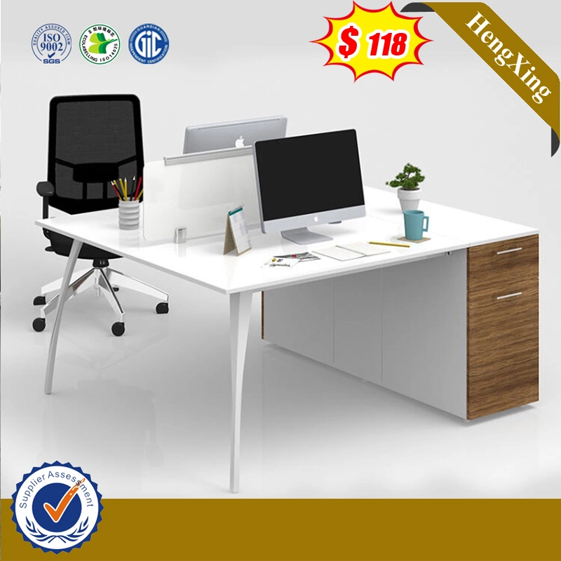 Loft Market MDF Office Furniture White Color Office Furniture Clerk Desk Table (HX-6M094)