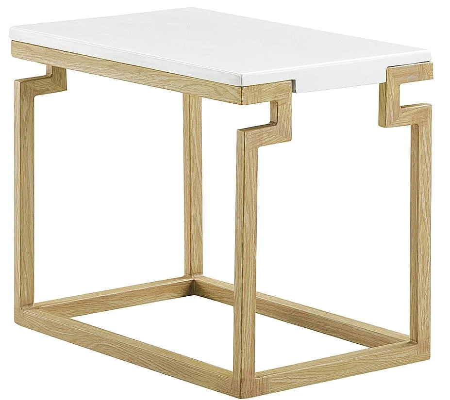 Elegant Marble and Gold Finish Legs Home Office Furniture Side Table