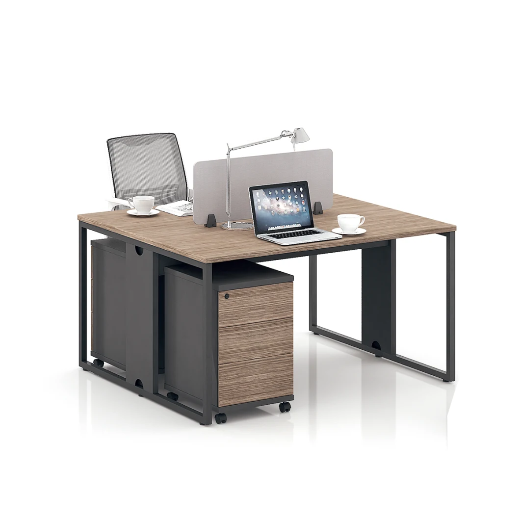 Ergonomic Soundproof Partition Office Workstation Desk with Side Cabinet