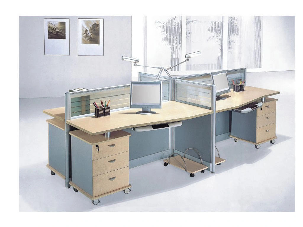 New Modern Office Staff Desk 4 Seater Workstation (SZ-WS314)
