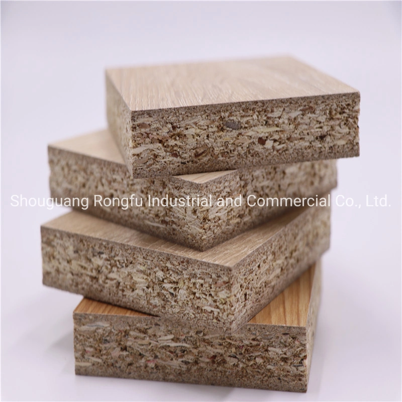 Solid Color/Wood Grain Melamine Laminated Chipboard/Particle Board with High Quality for Furniture and Building