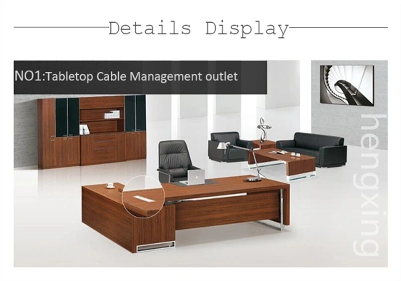 Modern L Shaped Executive Manager Boss CEO Office Desk Reception Desk (HX-8N2644)