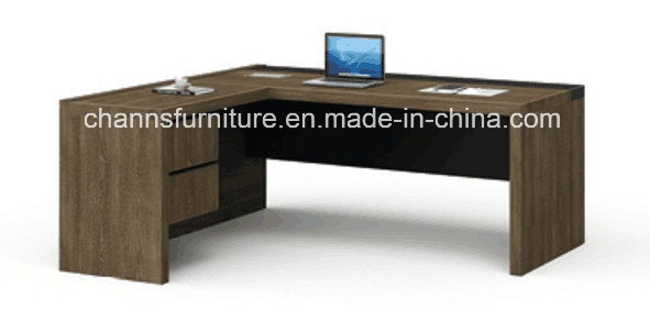 Wooden Furniture L Shape Office Desk with Drawer (CAS-MD18A06)