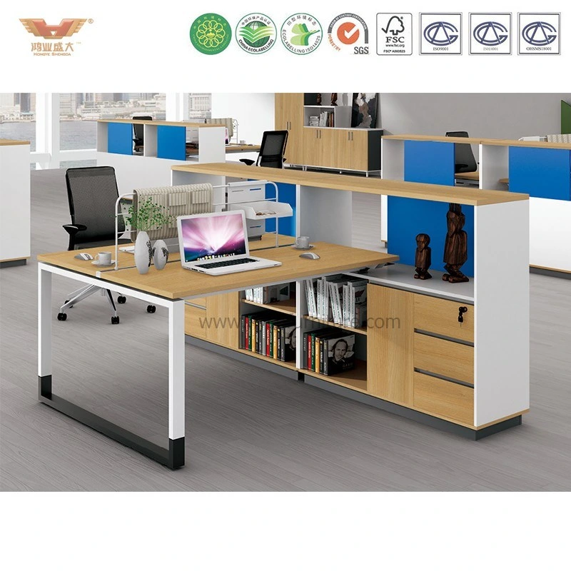 Modern Office Workstation Partition Cubicles with Side Cabinet (H90-0212)