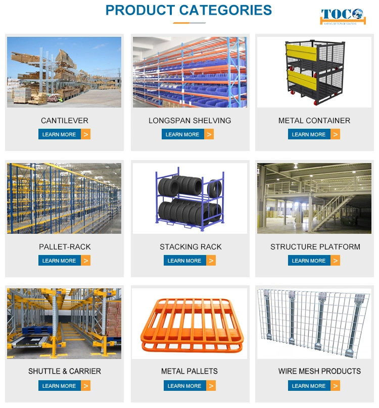 China Top Supplier Powder Coated Talior-Made Movable Stacking Post Pallet with Sheet Metal Deck