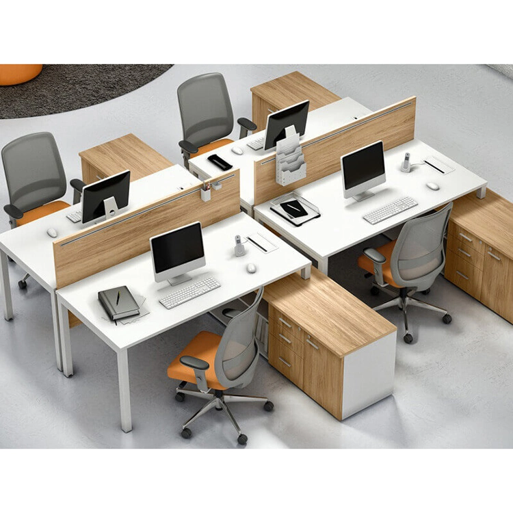 (SZ-WSR135) Foshan Workstation Desktop PC 4 Seater Desk Office Workstation