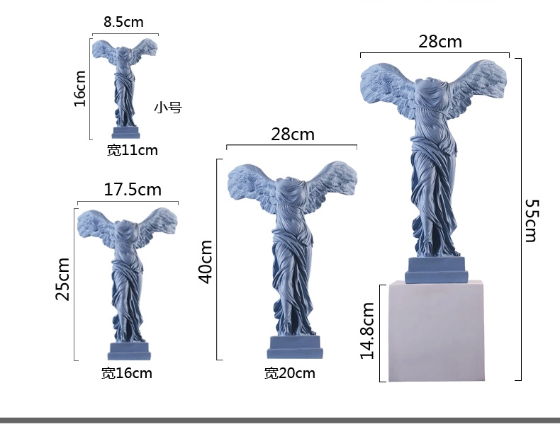 Resin Craft Figurine Famous Statue Goddess of Victory Home Office Ornaments Craft Decor Home Decor Table