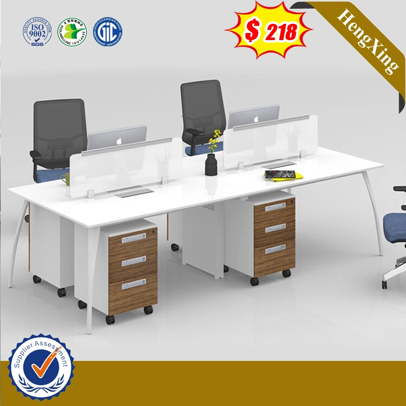 Loft Market MDF Office Furniture White Color Office Furniture Clerk Desk Table (HX-6M094)