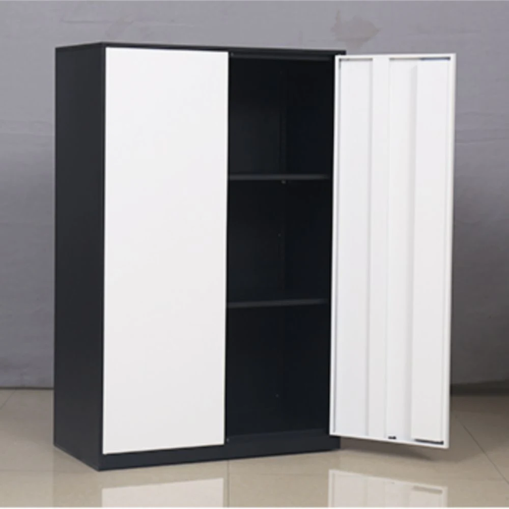 Lower Office Storage Cabinet with 2 Shelf, Two-Tone Grey