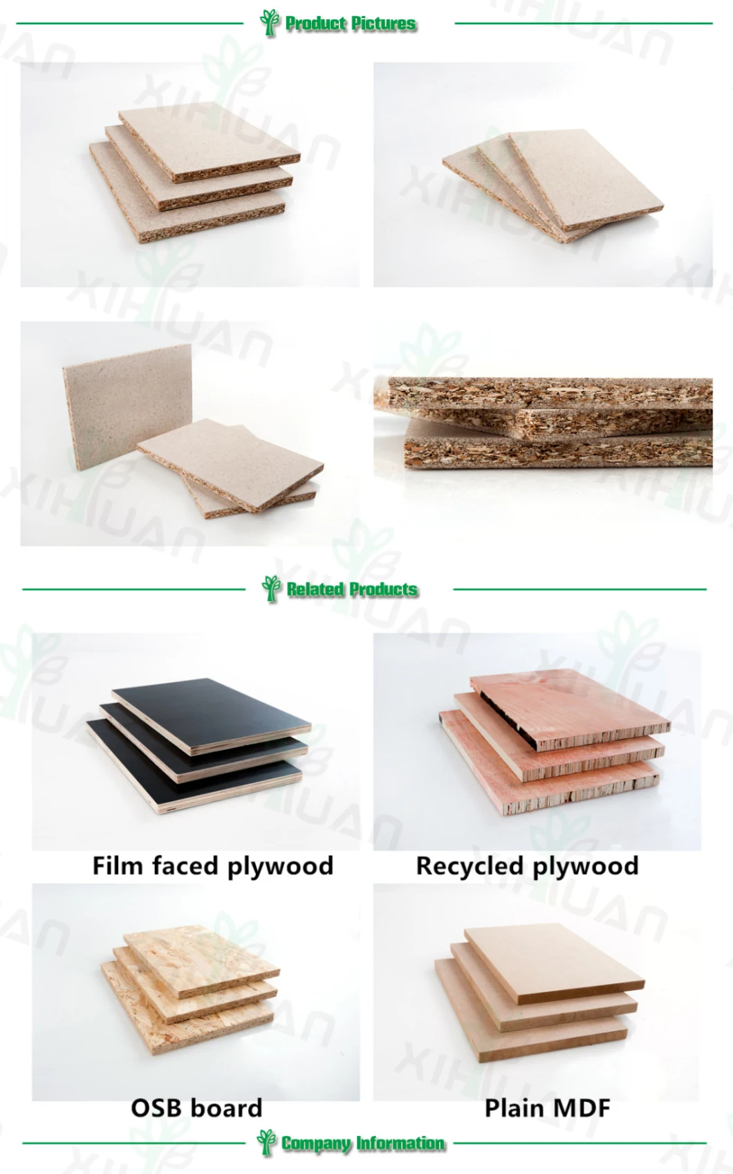 Best Selling Top Quality Melamine/Laminated Particle Board/Chipboard for Furniture
