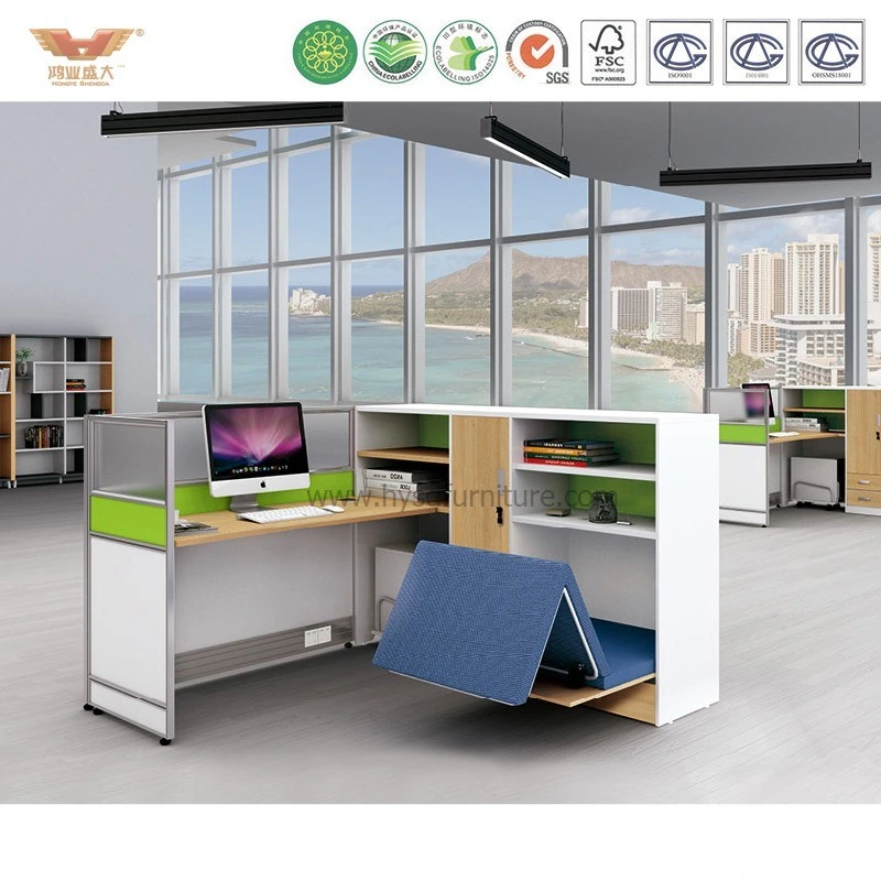 Modular Layout Staff Workstation with Rest Bed Office Partition (H15-0825)