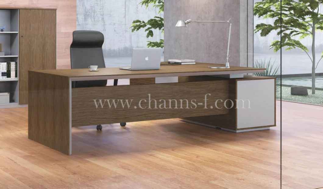 Project Design L Shape Executive Table Wooden Office Furniture (CAS-M1773)