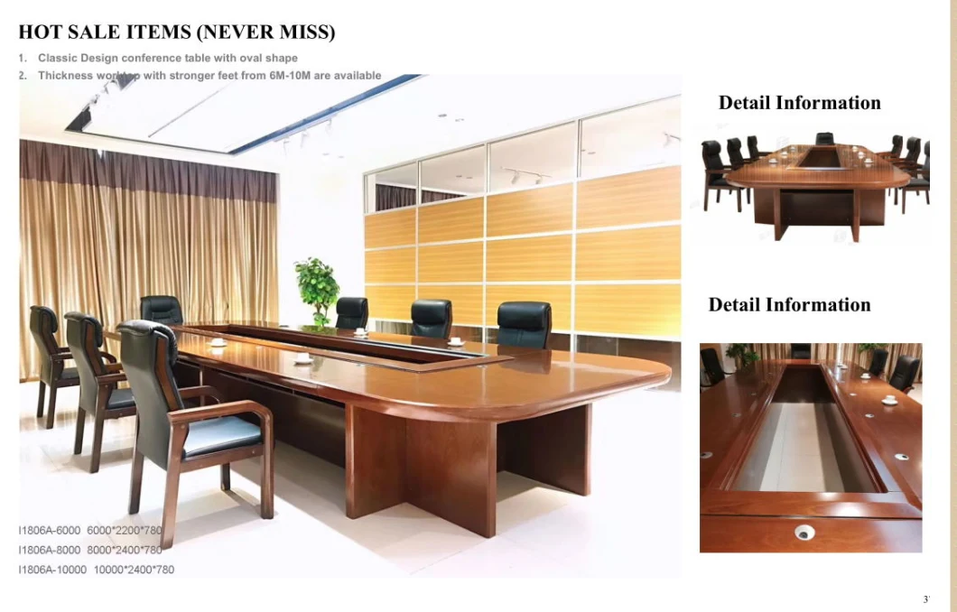 Wholesale Office Training Desk Wooden Meeting Panel Conference Table