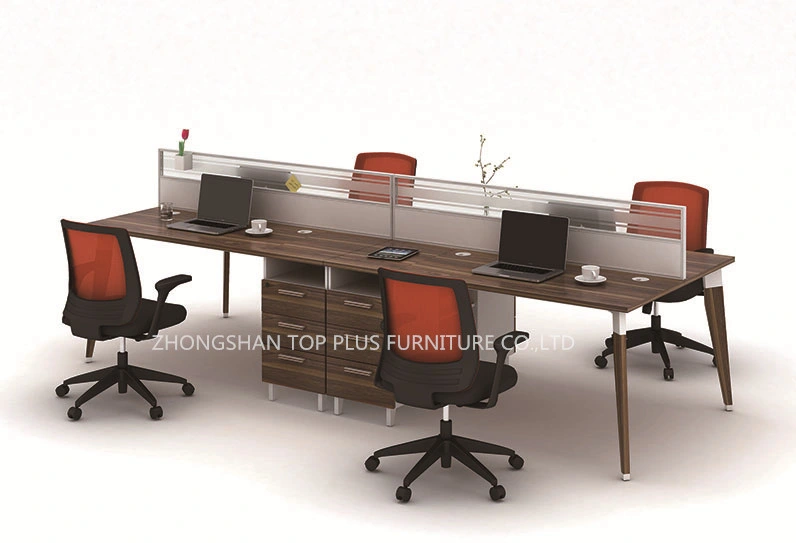 Modern Wooden Office Furniture 4 Seaters Office Workstation (M-W1613-4)