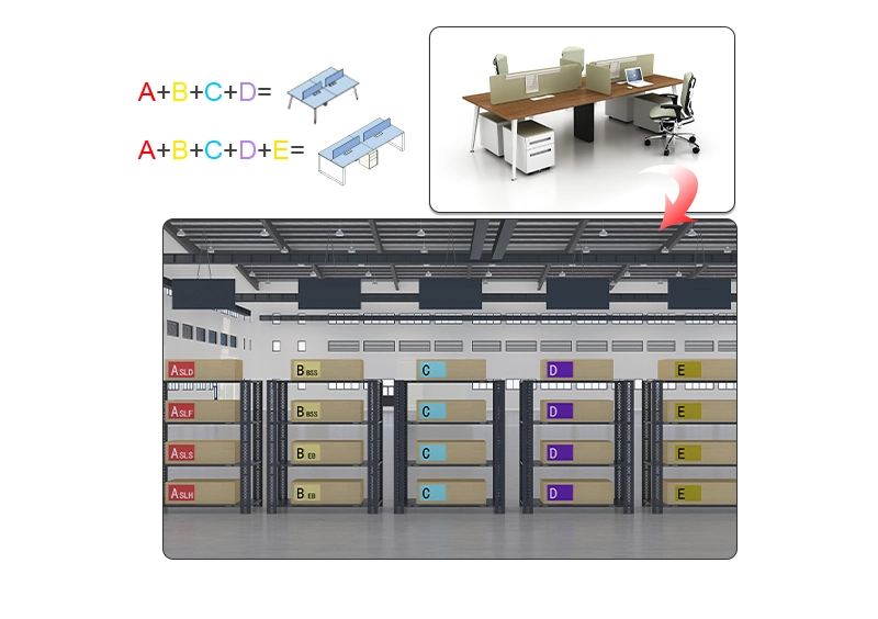 Foshan Name Brand Elegant MDF Office Furniture Metail Legs Director Desk