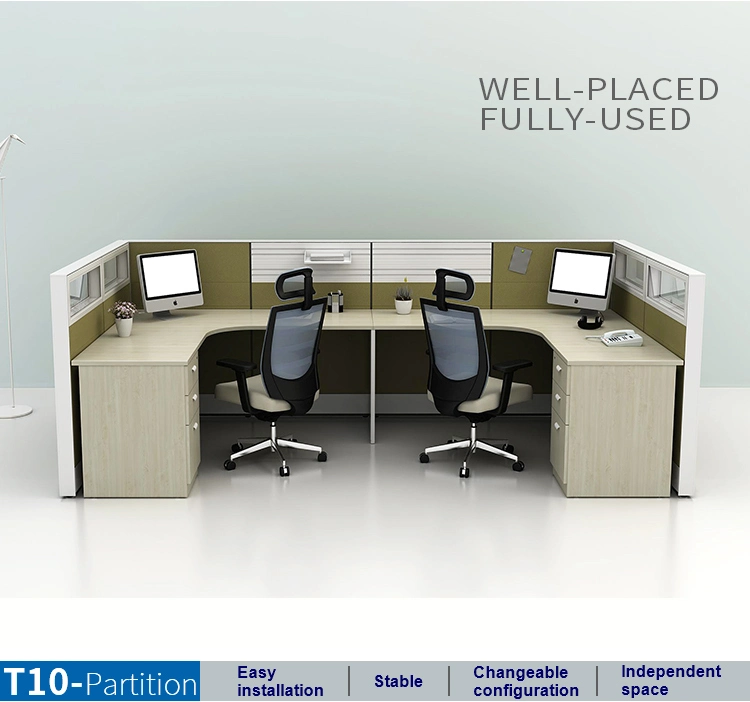 T10 Use Partition Cubicle Workstation Design Fabric Table High Quality Office Low Partition