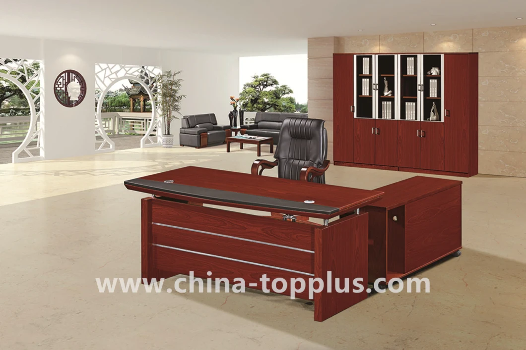 Painting Wooden Office Table 1.8 M Executive Desk Furniture (TOP-1806)