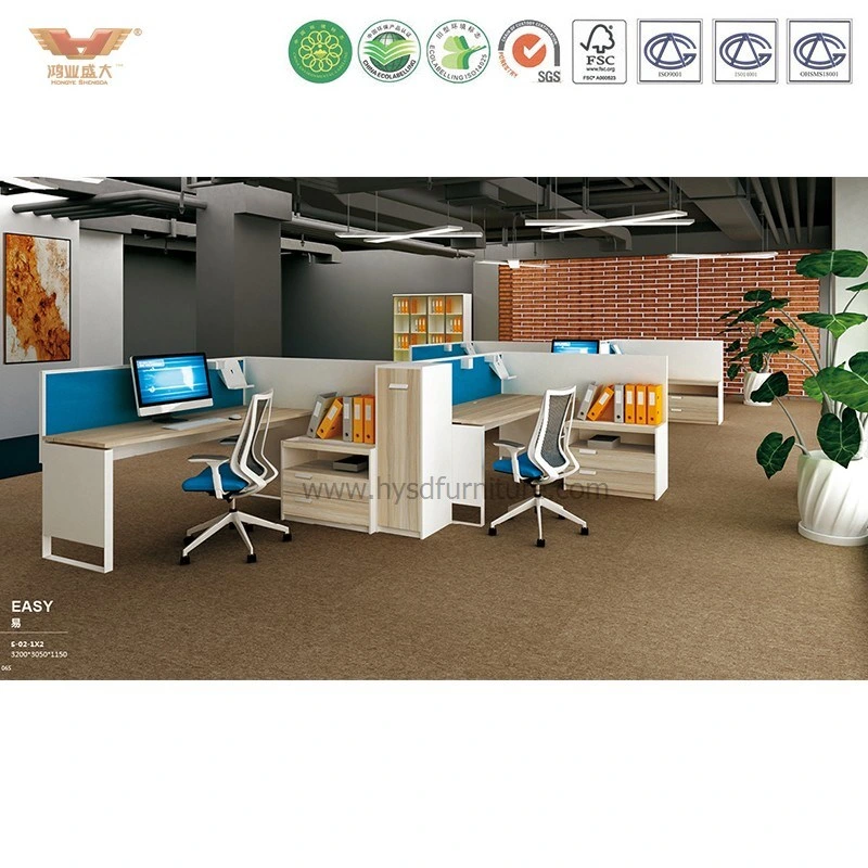 Modular White Office Workstation Staff System Office Partition Cubicles (EASY-S-03-1X2)
