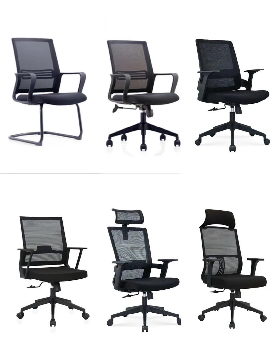 Modern White Frame Office Swivel Mesh Comfort Staff Chair Vistor Chair Meeting Chair