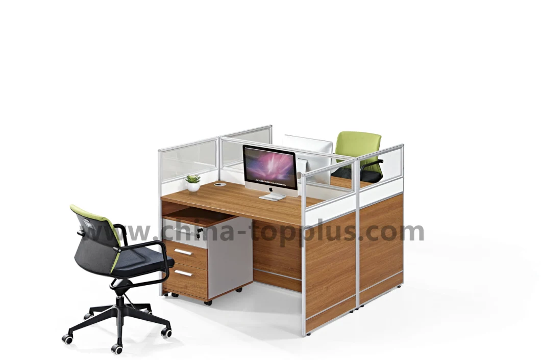 Melamine 2-Person Office Workstation Office Table Office Furniture (M-W1701-2B)