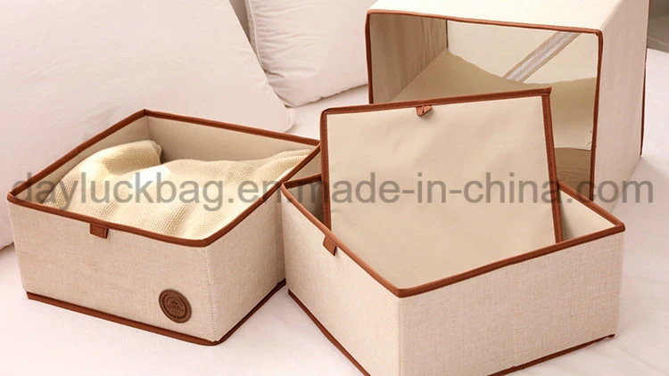 Multilayer Non Woven Cardboard Cubical Foldable Storage Box Drawer Divider