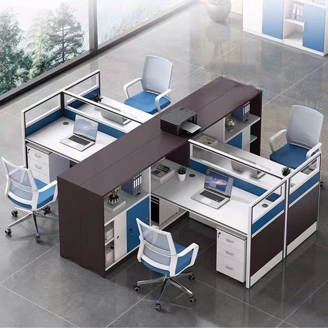 (SZ-WS600) Latest Style Modern Staff Office Desk 4 Person Office Workstation