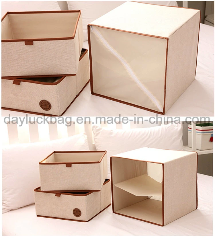 Multilayer Non Woven Cardboard Cubical Foldable Storage Box Drawer Divider