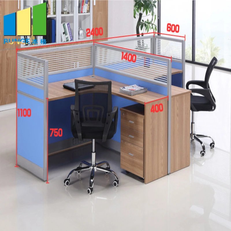 Modern Office Desk Modular Height Adjustable Office Aluminum Glass Workstation Partitions