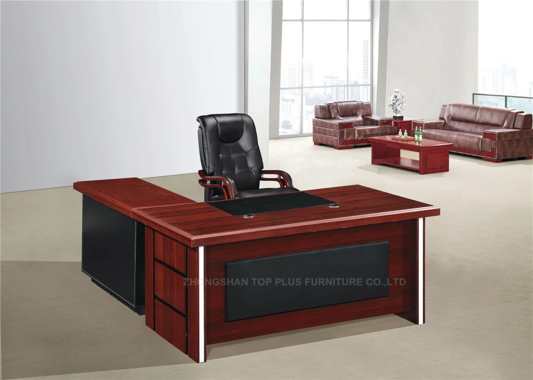 Office Desk with Side Table Executive Wooden Furniture (TP-1816)