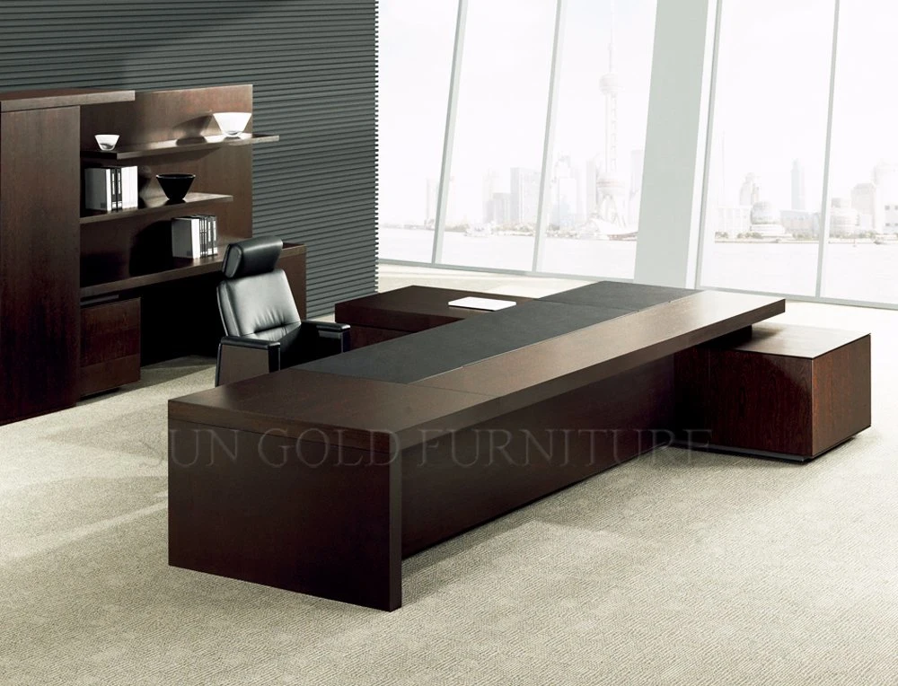 Modern Design Luxury Office Desk Boss Table Wooden Office Furniture