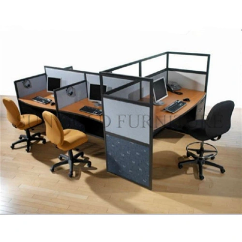 New Modern Wooden Workstation Table Used Glass Office Partition (SZ-WST797)