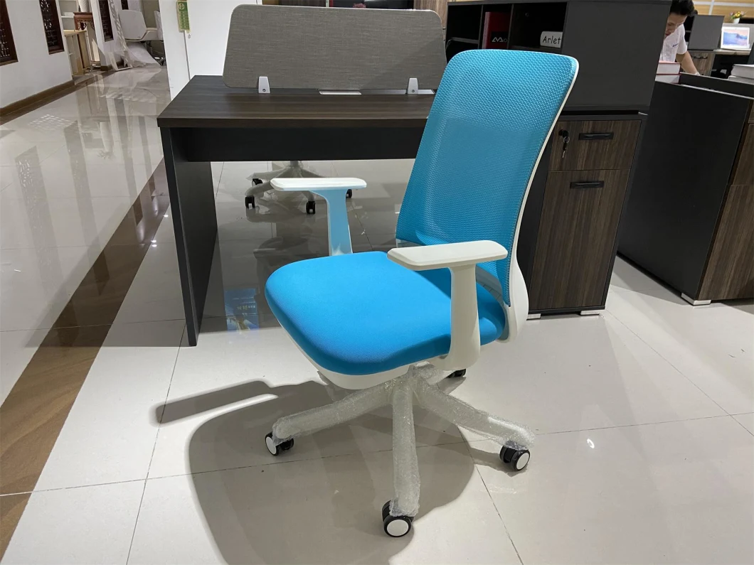 Modern White Frame Office Swivel Mesh Comfort Staff Chair Vistor Chair Meeting Chair