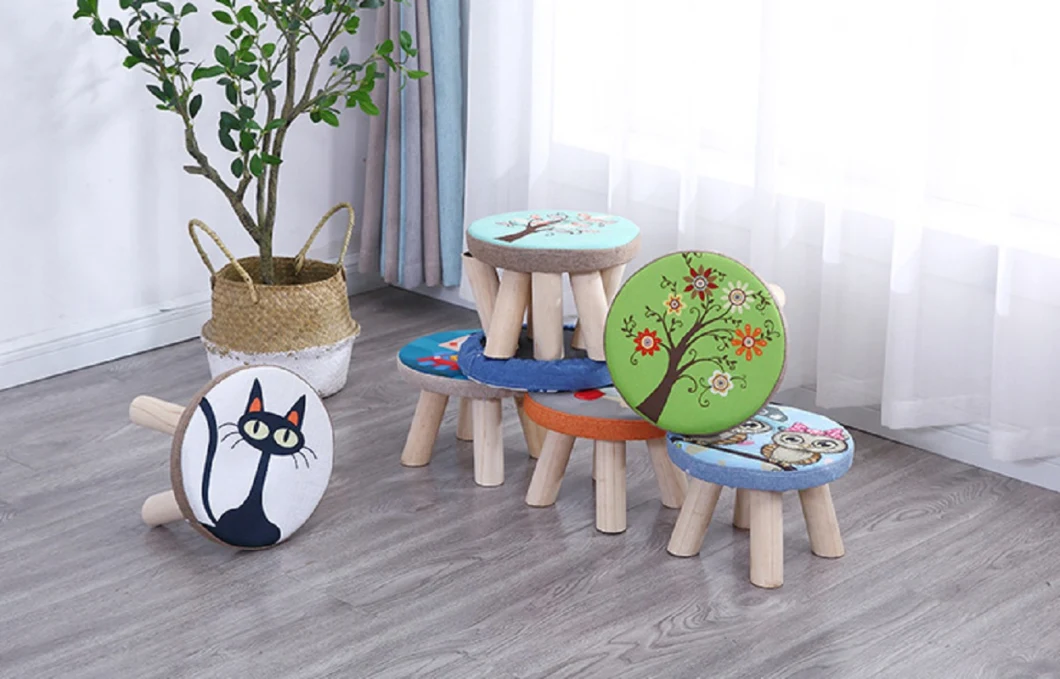 Scoop Chair Stool Shoes-Changing Bench Children's Stool Footstool