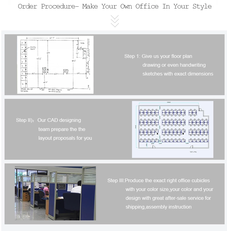 Office Furniture Cubicle Fabric Panels Office Workstation Partition