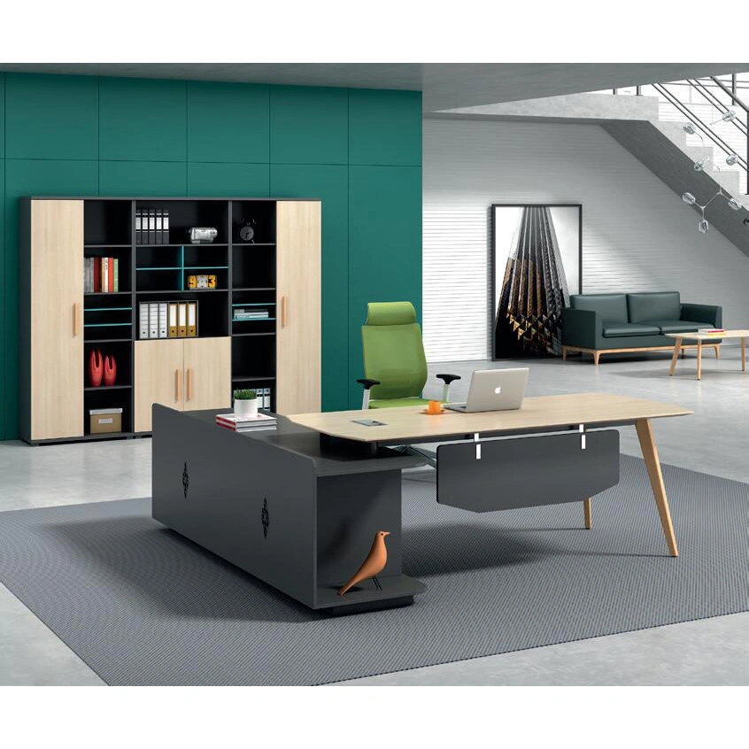 Wooden L Shape Office Desk Office Table Custom Modern Design Custom Executive Desk for Office Furniture