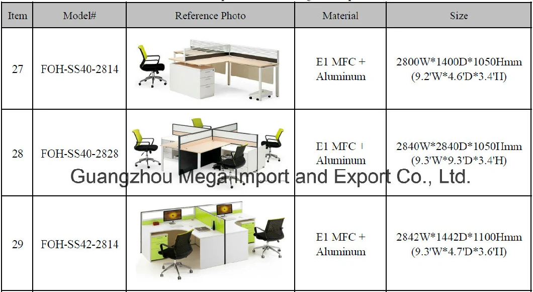 Europe Office Workstation Office Open Space Coworking Desk