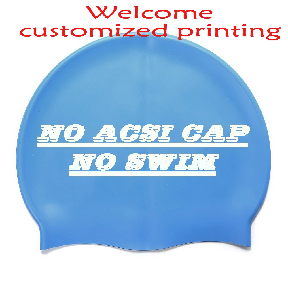 Allover Printing Full Printing Swimming Cap Silicone Swimming Cap Swimming Hat with Customized Design