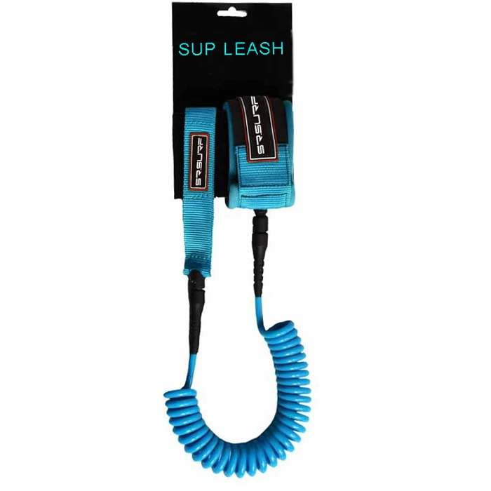 Sup Foot Leash Coiled Sup Leash Canone Leash Kayaka Leashes with Ankle Calf Cuff