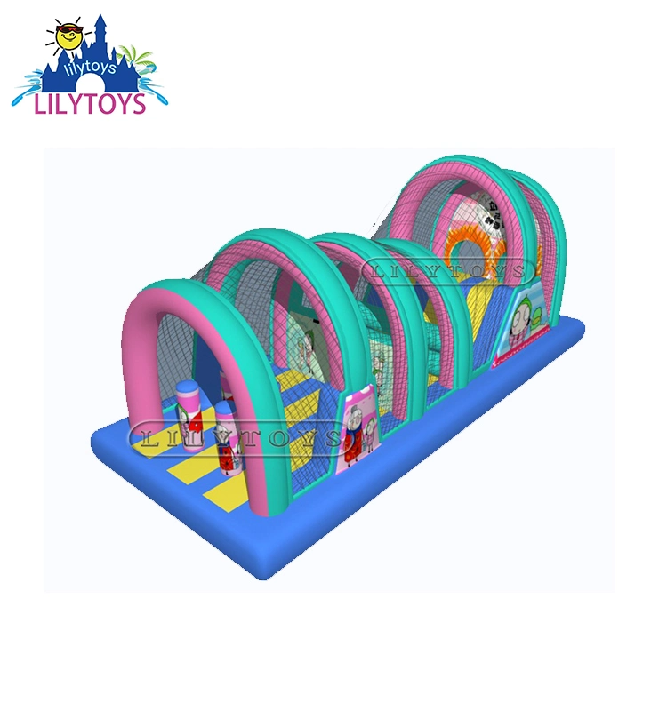 Durable Inflatable Kids Playground, Inflatable Bouncing Castle with Safe Net, Inflatable Trampoline Fun Park