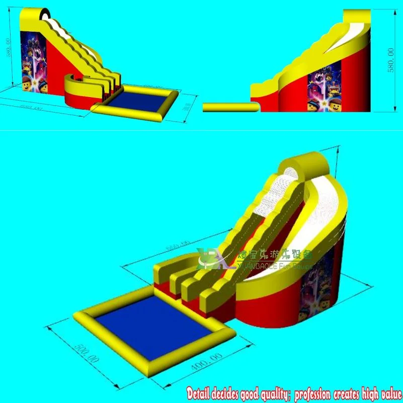 Factory Customized Design Kids Twist Water Slide Inflatable Giant Inflatable Water Slide for Sale