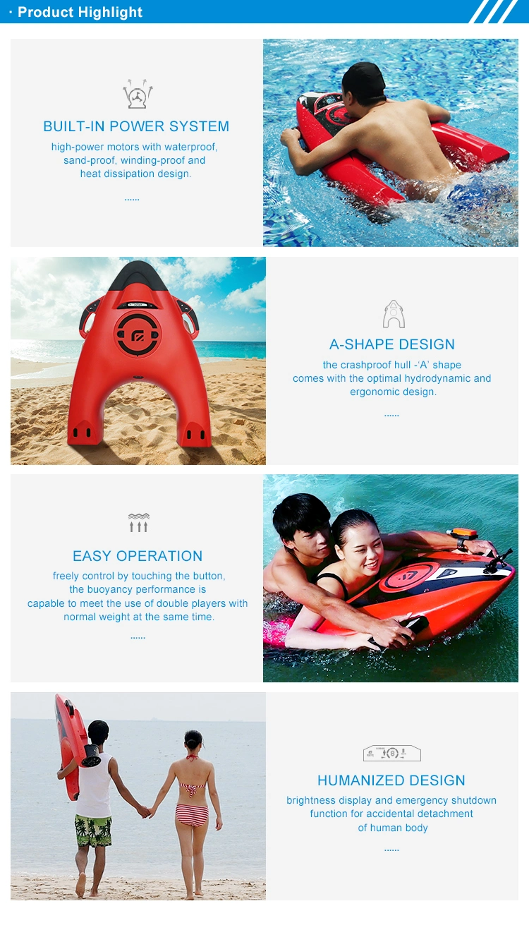 Electric Surfboard E-Surfboard Bodyboard Skimboard with Powerful Motor