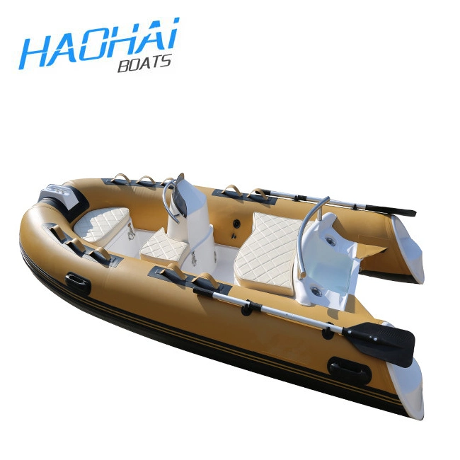 Hot Sale CE 11.8FT Mini Small Fiberglass Inflatable Motor Boat for Sale